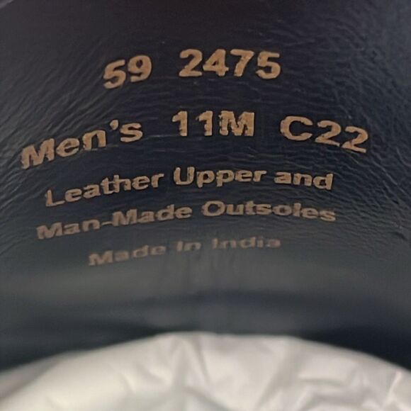 Johnston & Murphy Stockton Black Leather Cap Toe Lace Up Size 11 - Picture 10 of 13